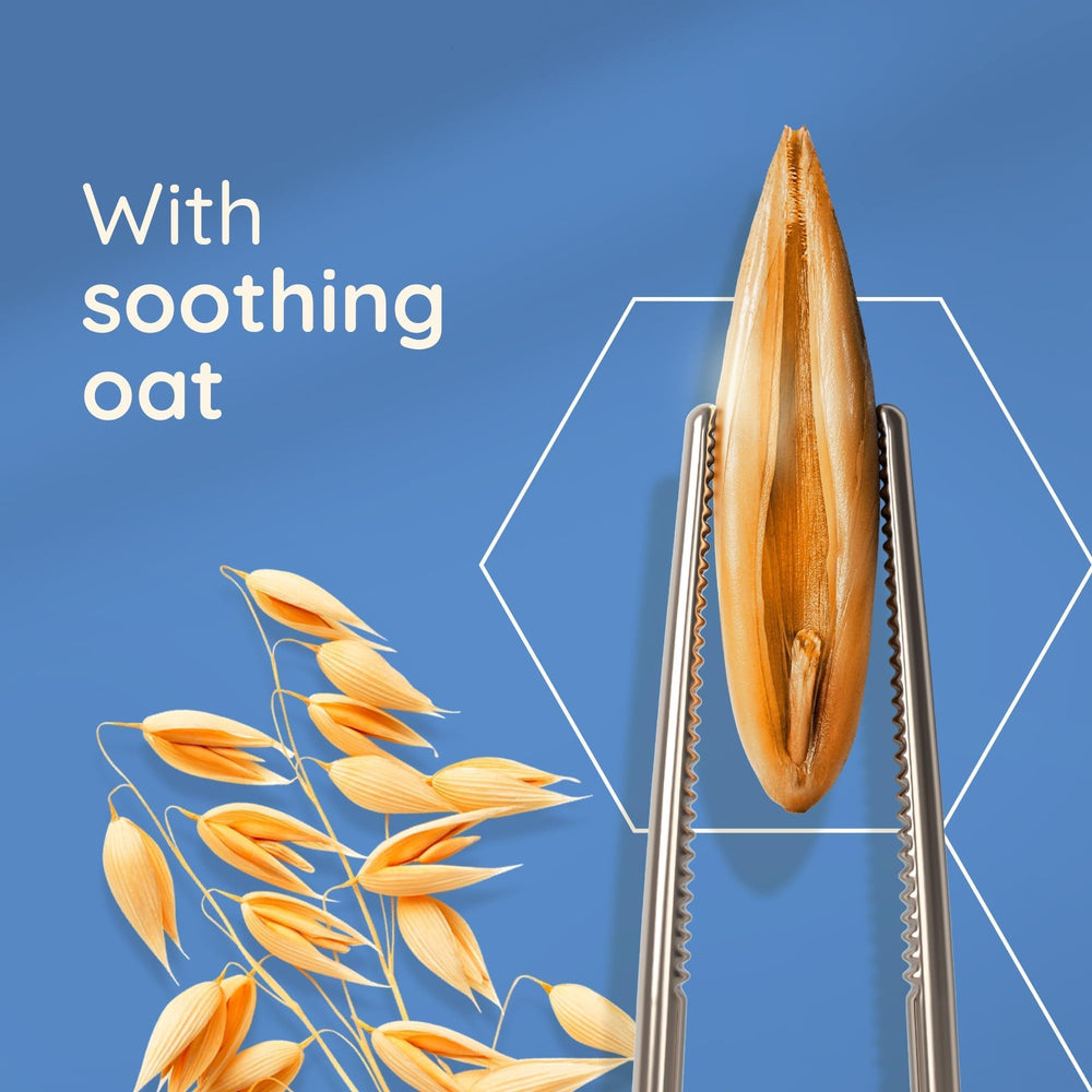 Aveeno Skin Relief Soothing Shampoo rich lather during gentle wash.