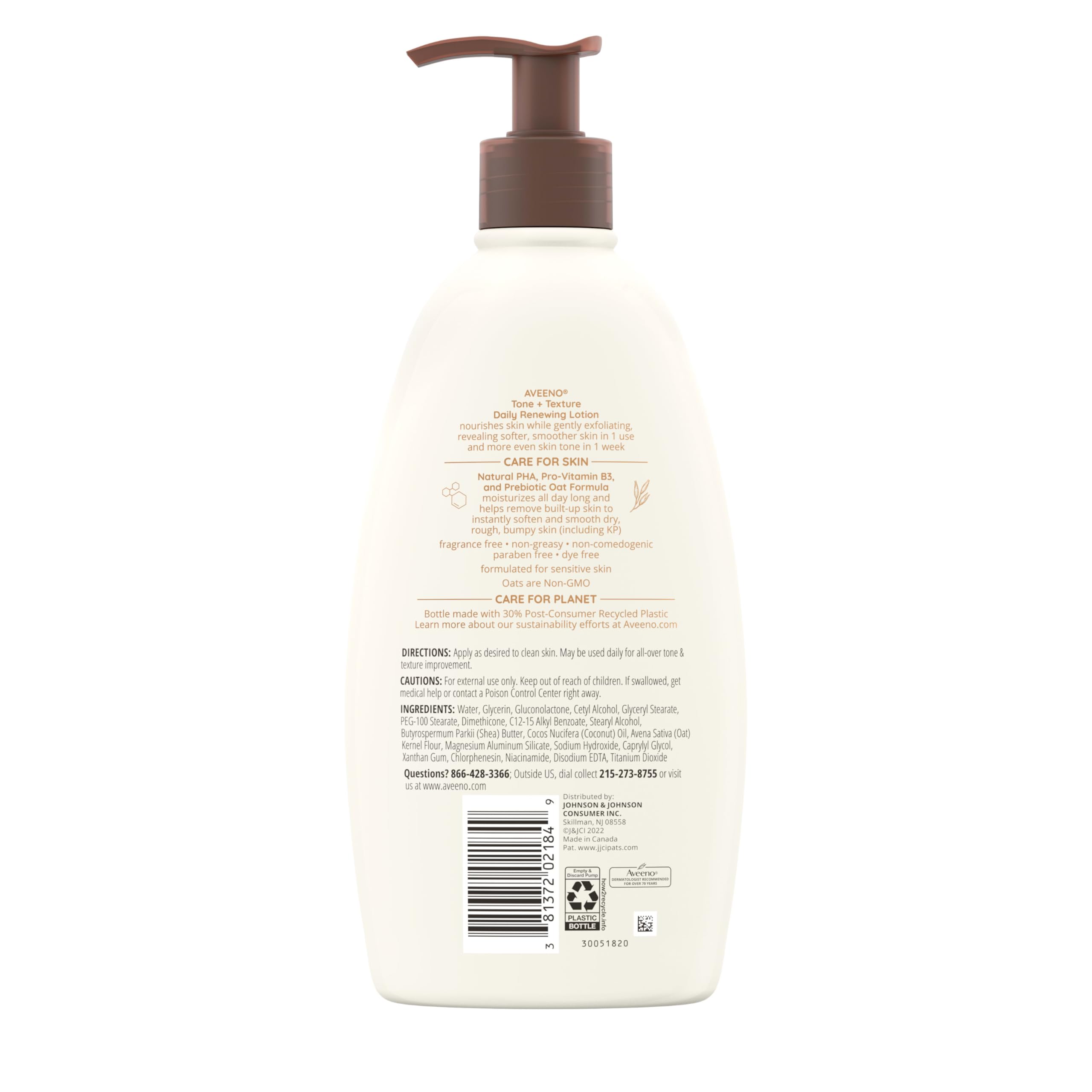 Aveeno Tone + Texture daily routine shot illustrates easy addition to skincare regimen