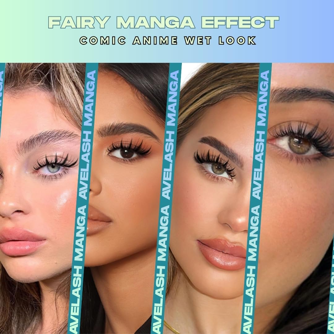 AVELASH Fairy Manga Lash Clusters Kit band closeup highlights ultra-thin invisible band for seamless lash line