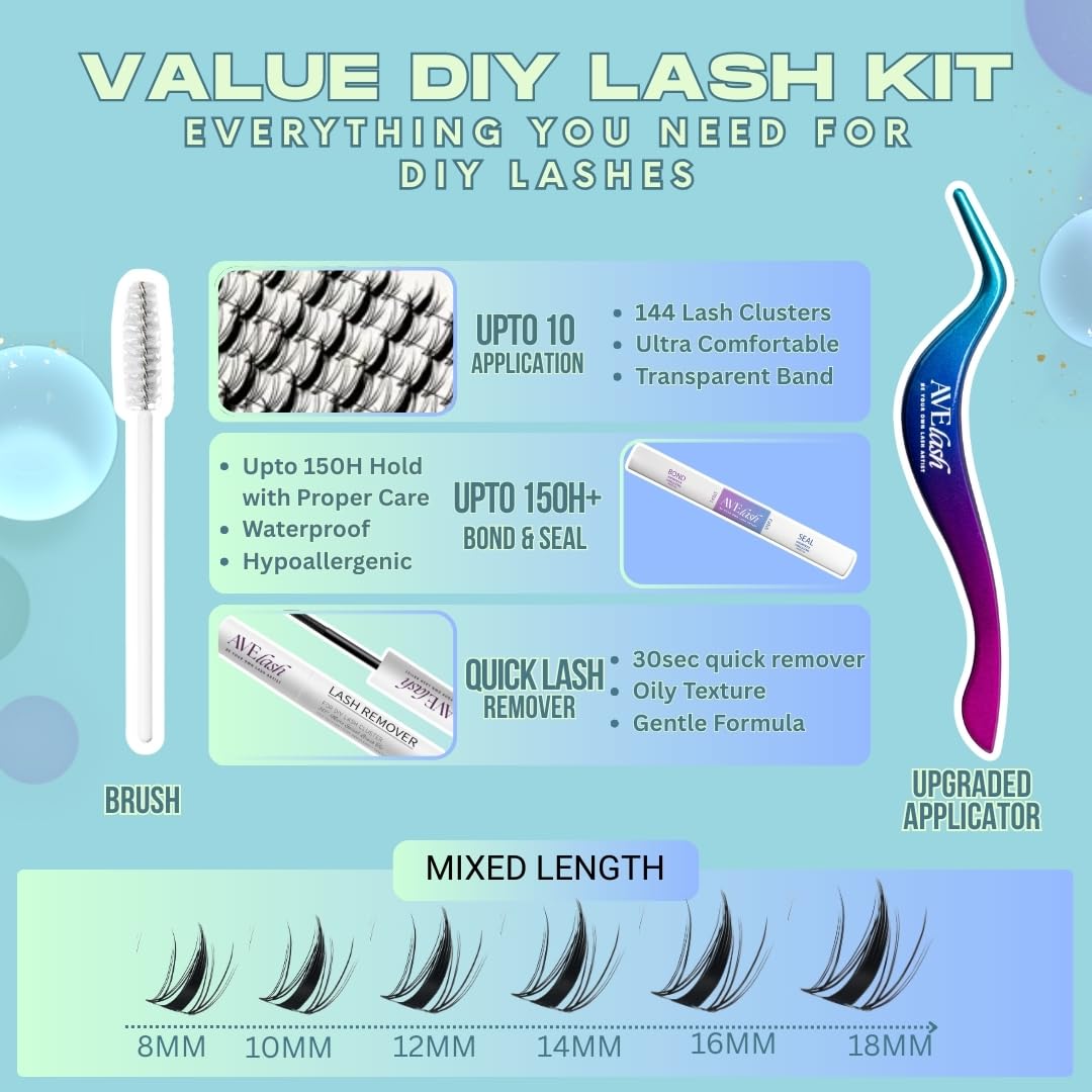 AVELASH Wet Look Lashes Natural closeup shows glossy, lifelike finish for versatile wear