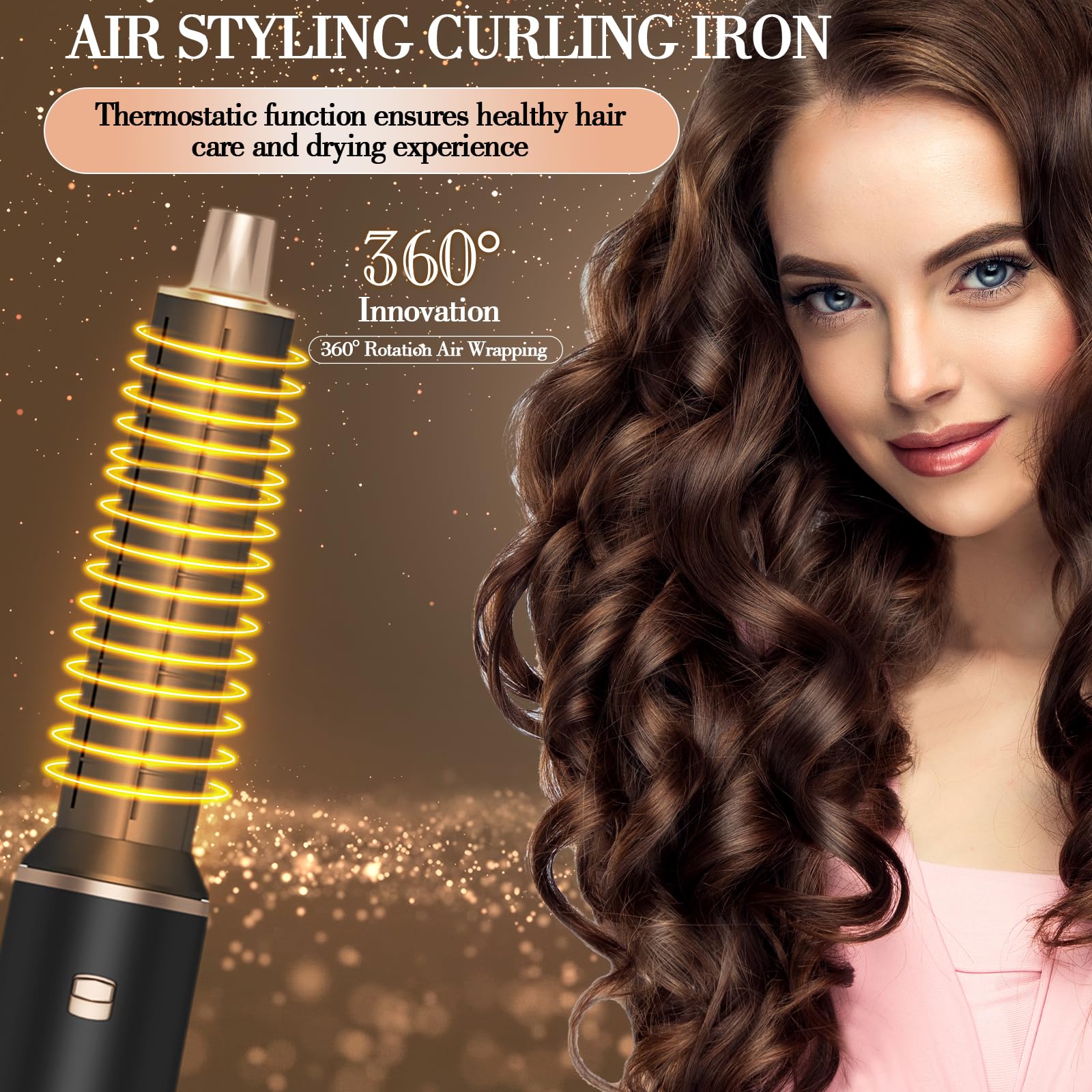 AVENHO 5-in-1 Hot Air Brush detachable accessories simplify travel and storage.