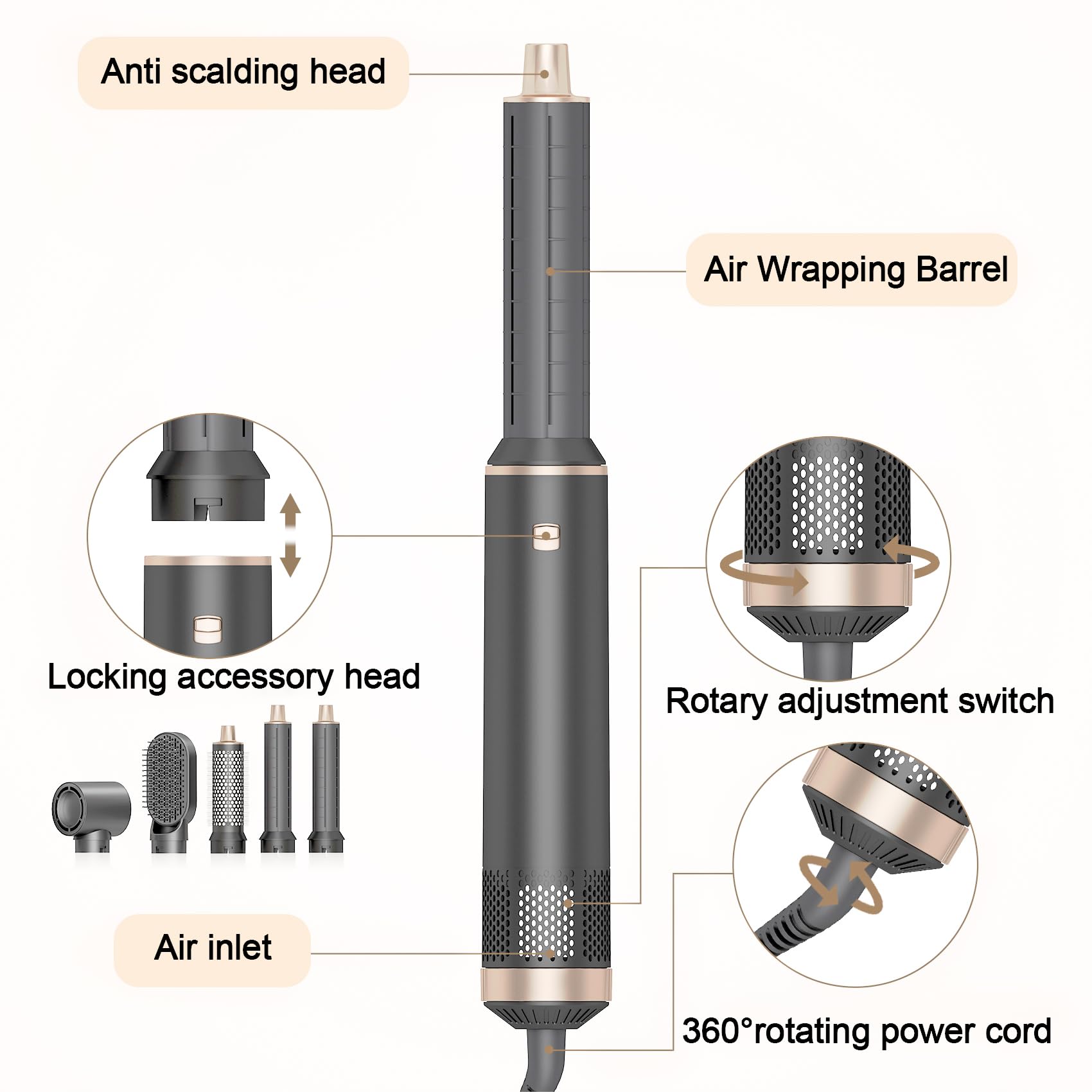 AVENHO detachable accessories simplify storage and travel.