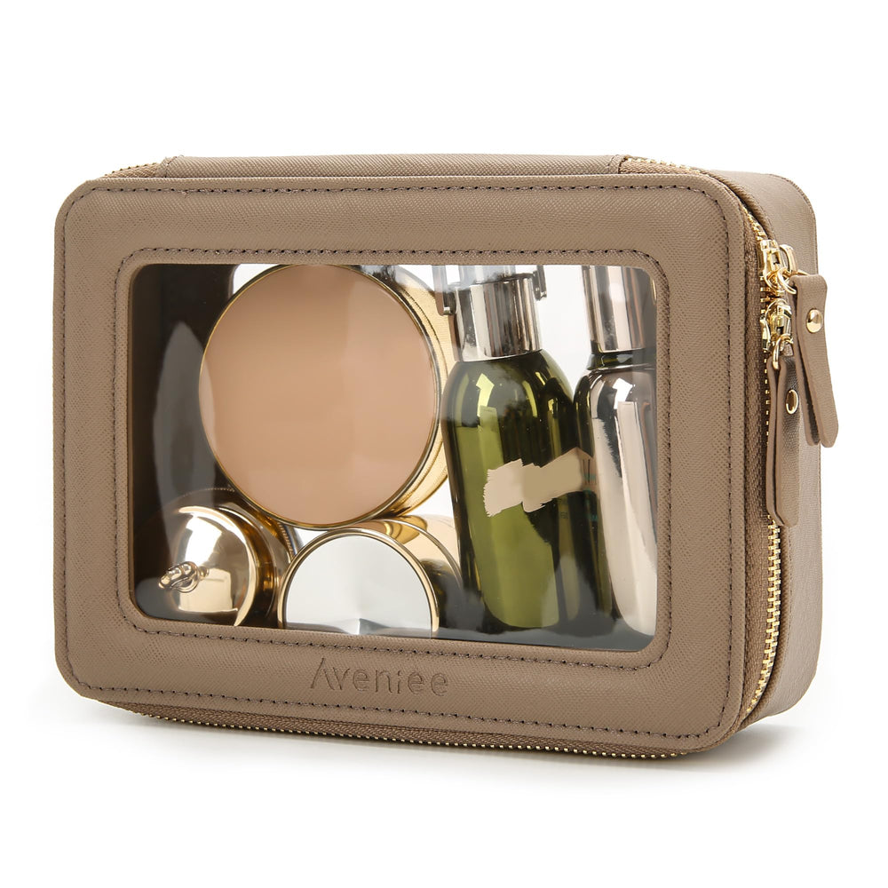 Aveniee wipe-clean surface keeps makeup bag looking fresh and tidy.