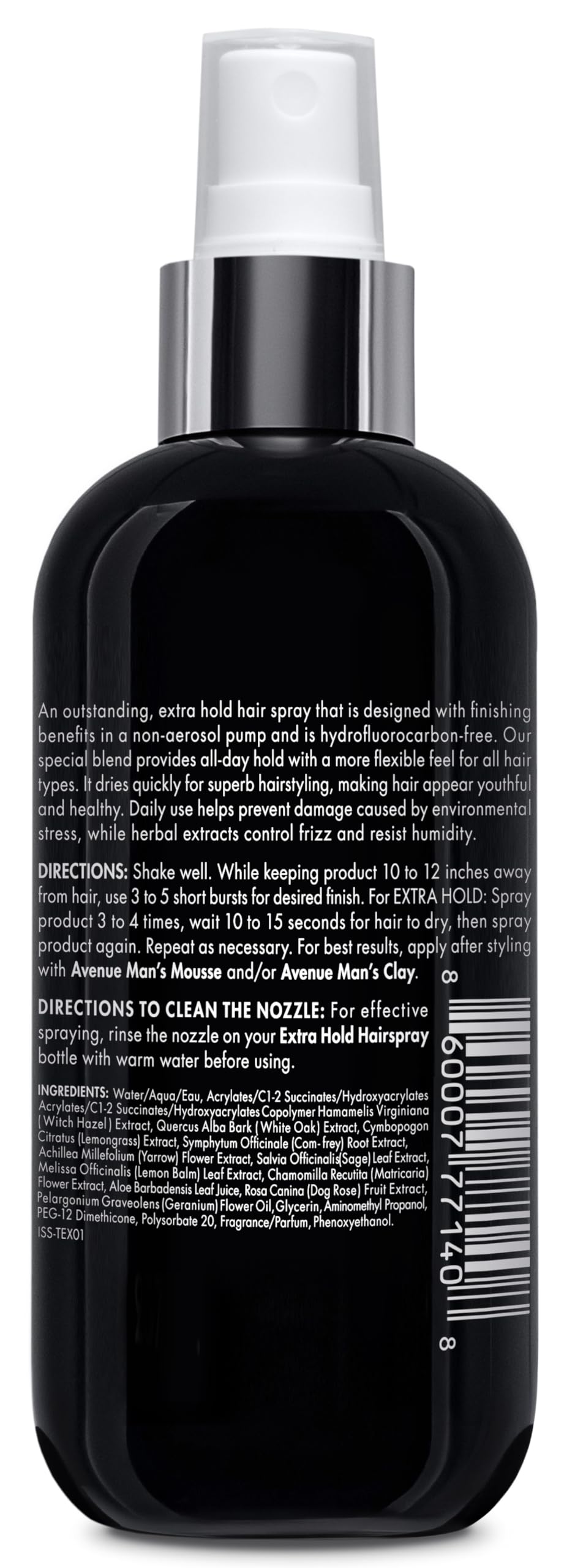 Avenue Man all-hair-types formula works across textures for versatile styling.