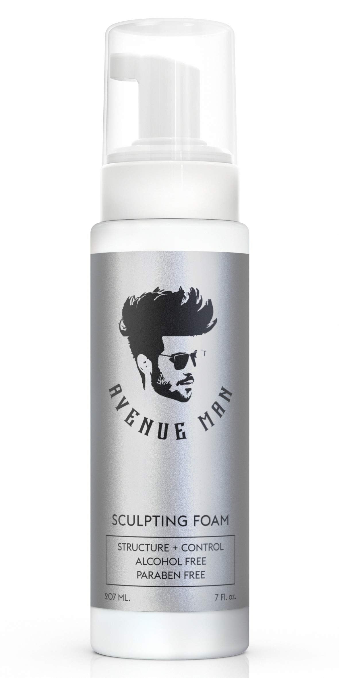 Avenue Man Sculpting Foam bottle showing weightless volume and lift.