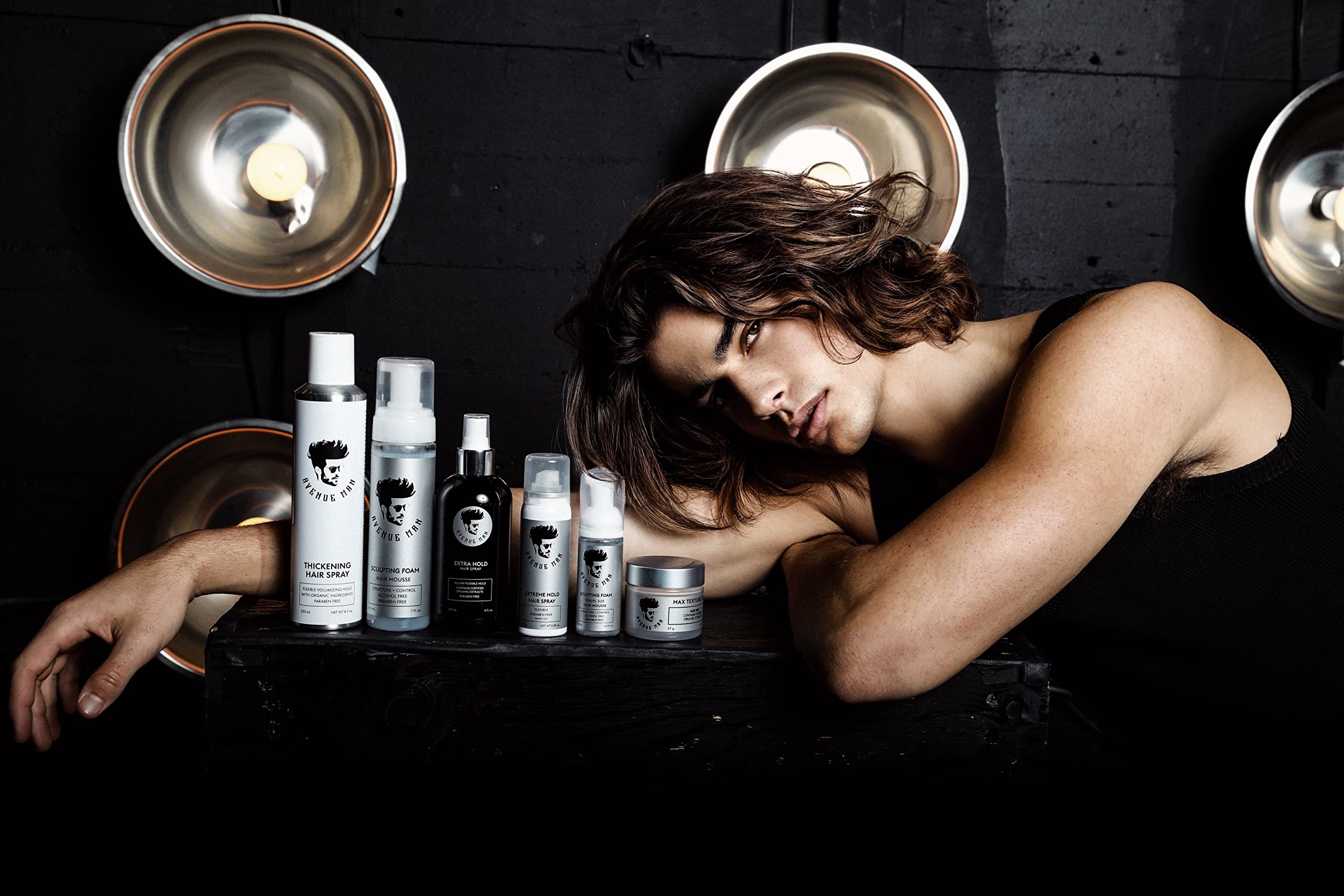 Avenue Man Sculpting Foam packaging highlights USA-made craftsmanship.
