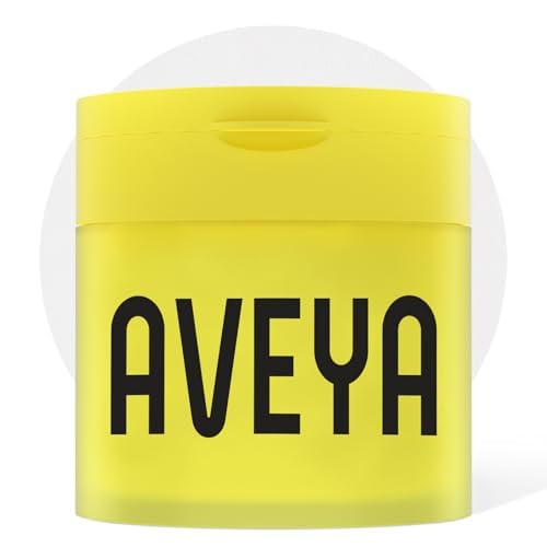 AVEYA Collagen Skin Moisturizing Pads tub close-up showing sleek packaging and hydration cues