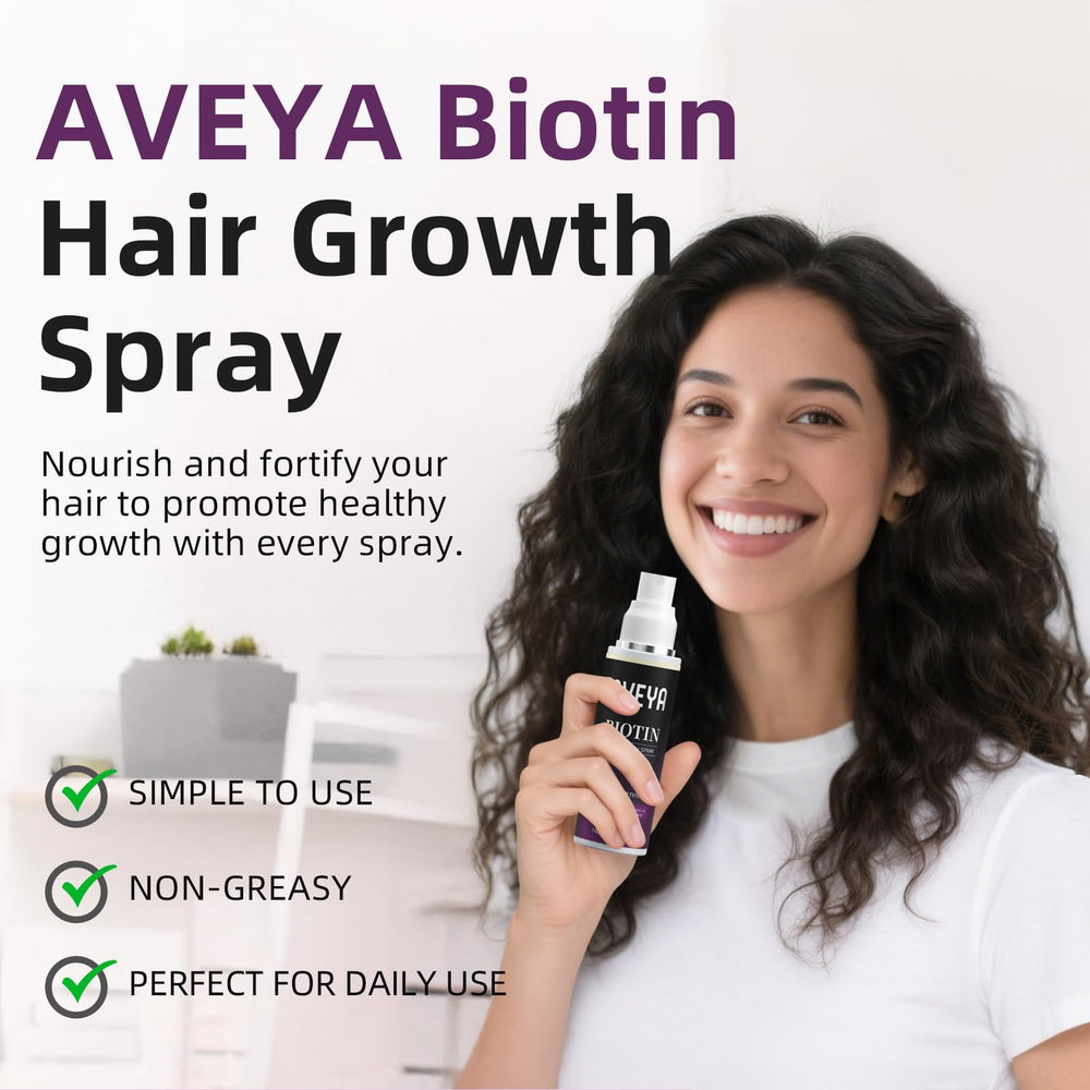 AVEYA spray used as a daily refresher for all hair types