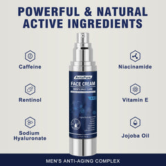 AVITAPURE 6-in-1 cream close-up highlights caffeine and retinol ingredients.
