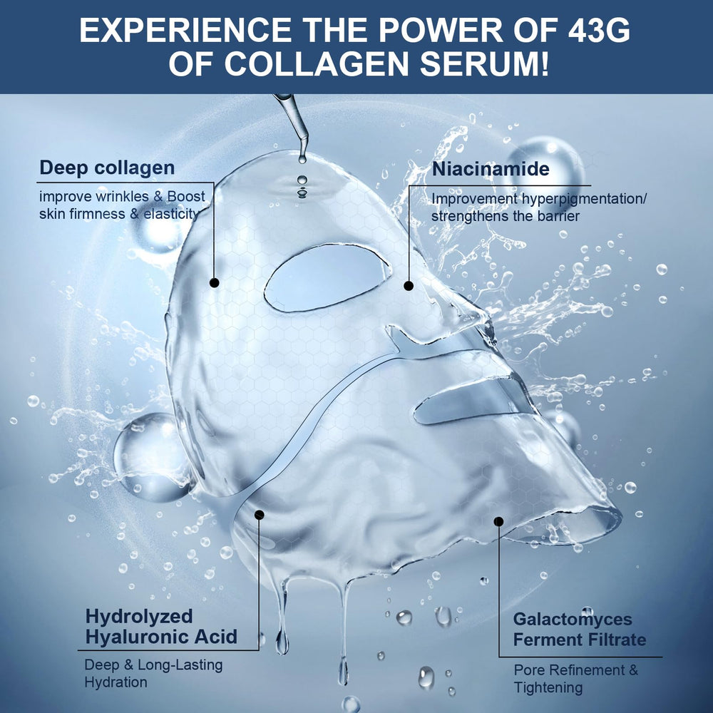 AVJONE collagen mask hydrogel adhesion supports precise facial fit