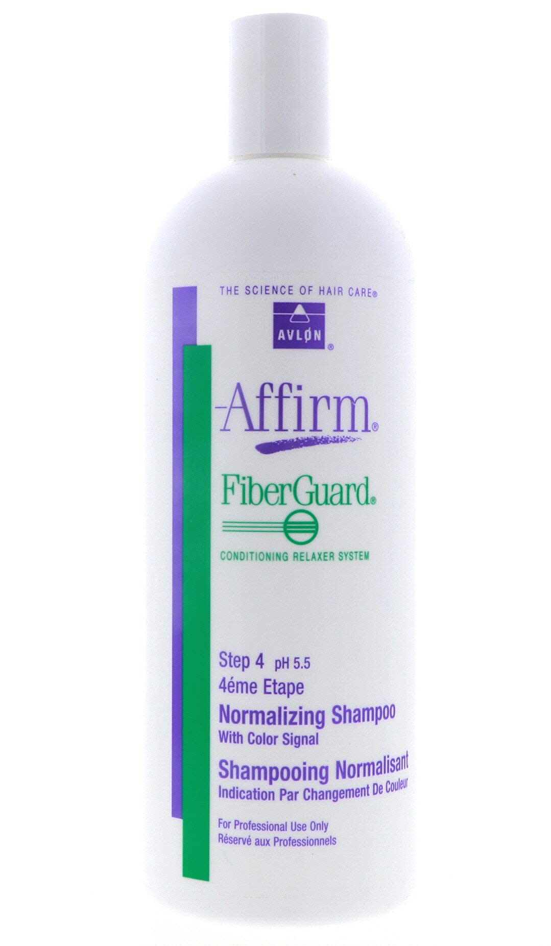 Avlon Affirm Fiberguard shampoo lather shot suggests gentle cleansing for textured or processed hair.