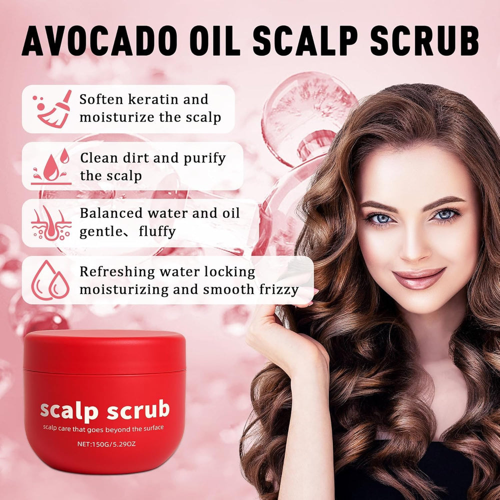 Avocado Oil Scalp Scrub grapeseed extract detail signaling antioxidant support for scalp balance