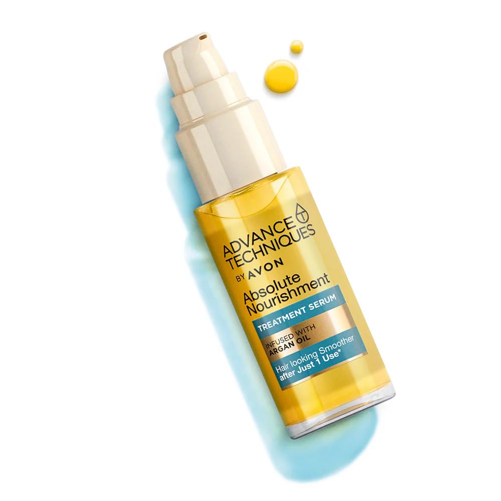 AVON Advance Techniques packaging highlights premium nourishment for all hair types.