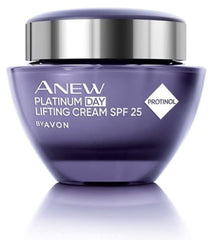 Texture swatch of AVON Anew Platinum day cream showing creamy finish