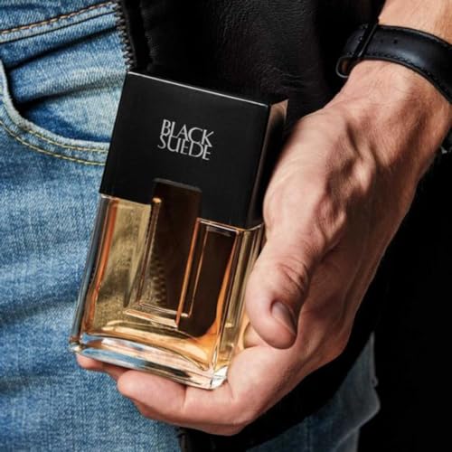 AVON Black Suede cap detail emphasizes refined craftsmanship and premium experience