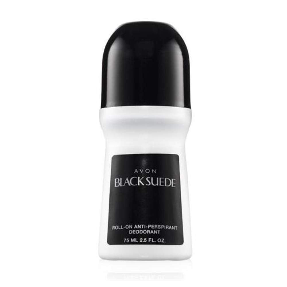 AVON Black Suede six-pack box offers convenient daily grooming value.
