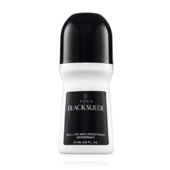 AVON Black Suede six-pack box offers convenient daily grooming value.