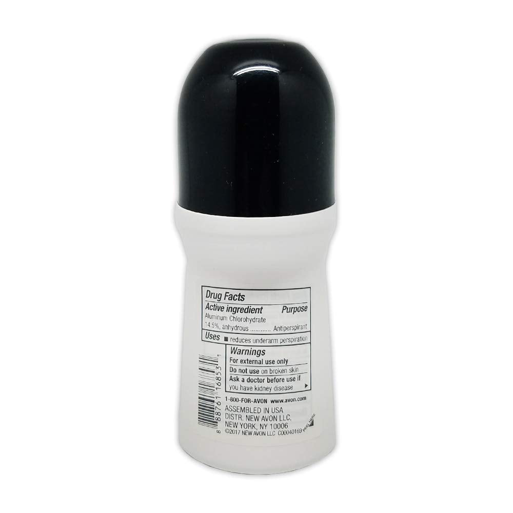 AVON Black Suede roll-on application demonstrates smooth glide and quick drying.