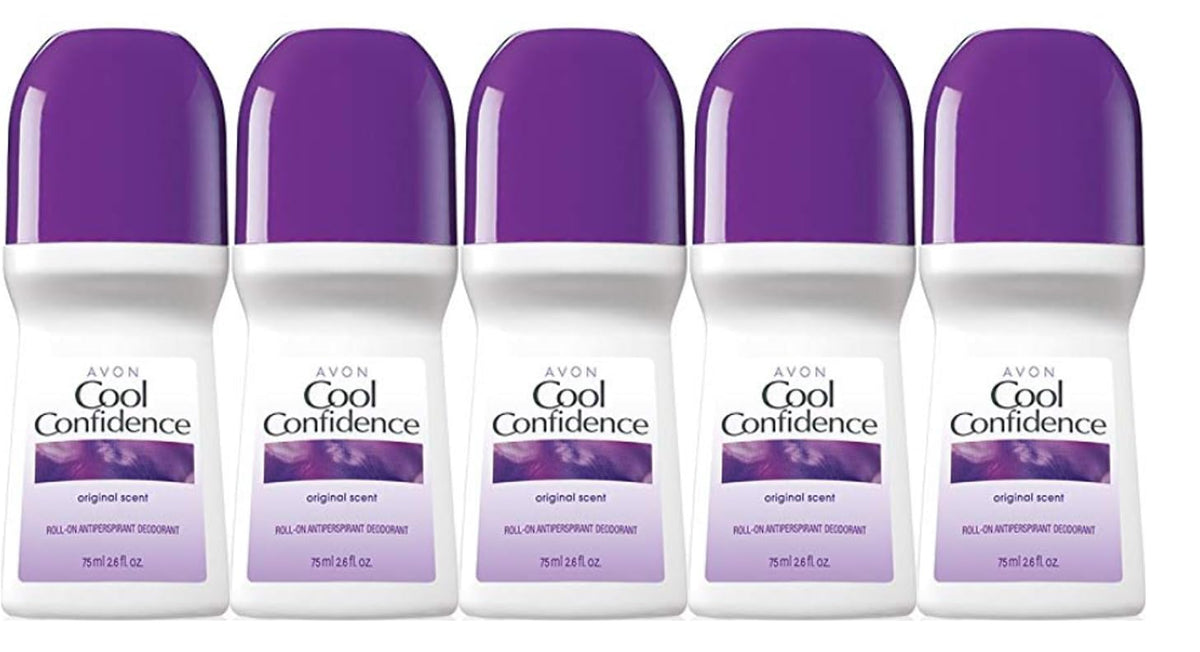 Avon Cool Confidence roll-on bottle with all-day odor protection.