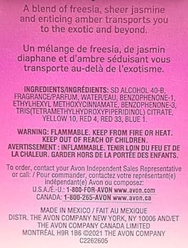 AVON Far Away travel-size packaging for on-the-go elegance and lasting scent.