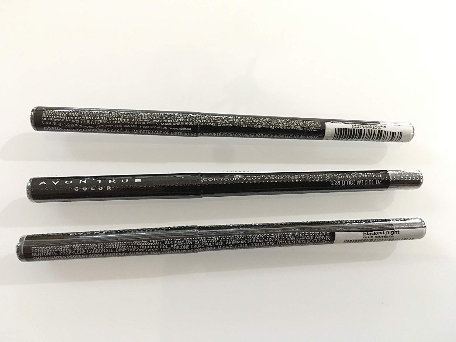 AVON Glimmersticks Waterproof Eye Liner closeup shows a smudge-proof, all-day wear with shimmer.