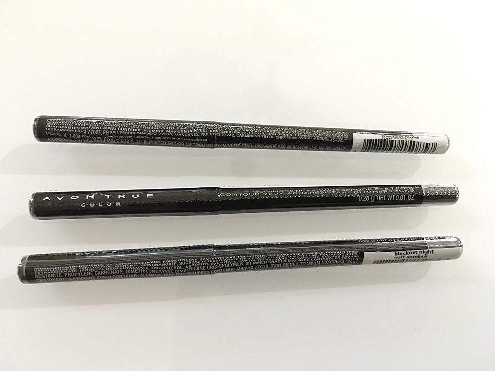 AVON Glimmersticks Waterproof Eye Liner closeup shows a smudge-proof, all-day wear with shimmer.