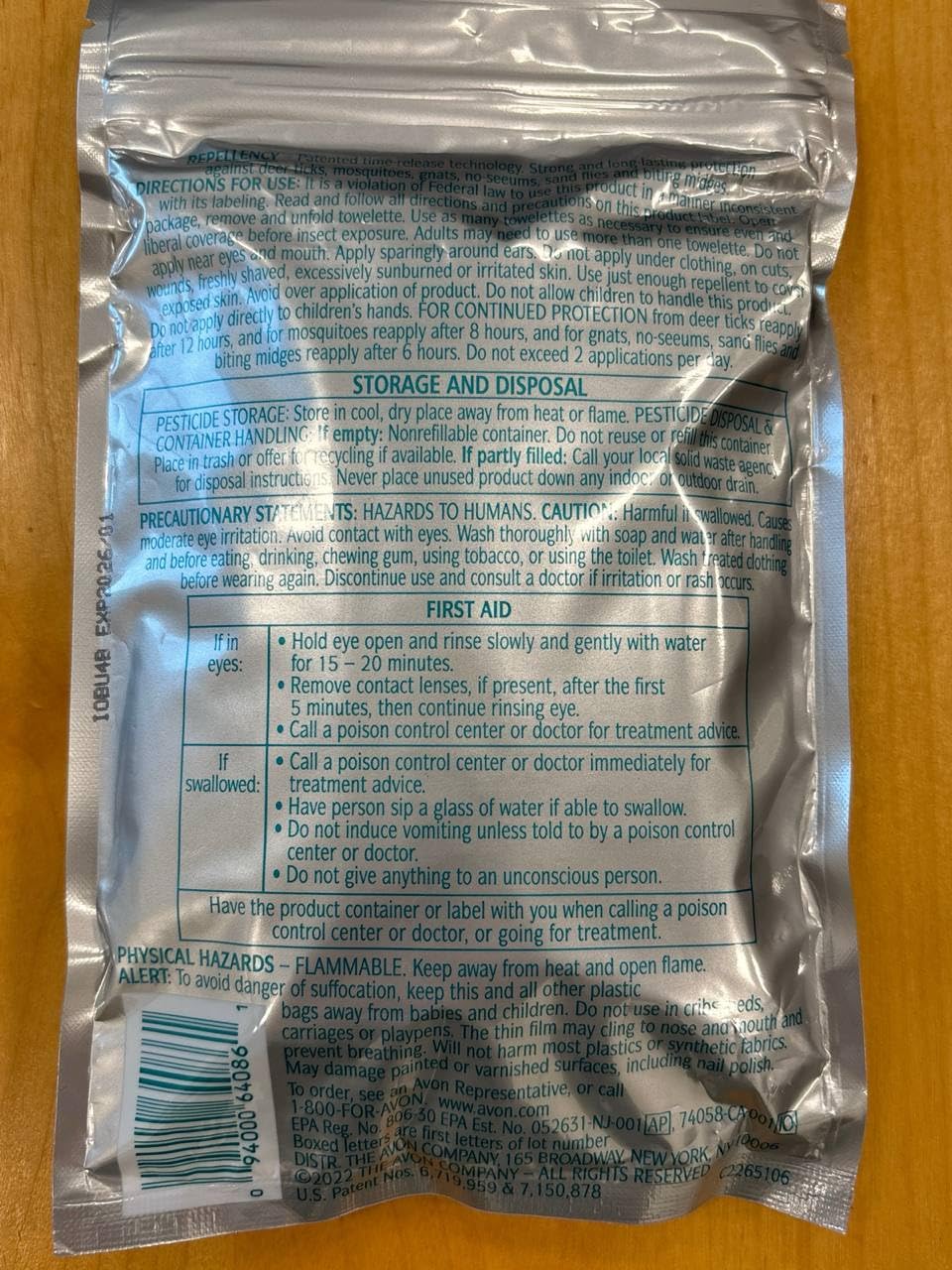AVON Skin So Soft: aplicación rápida y fácil de toallitas