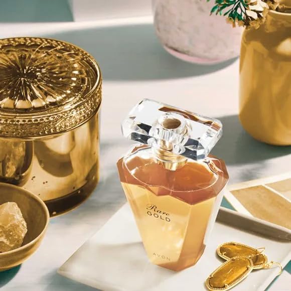AVON Rare Gold packaging box suggesting a gift of luxury
