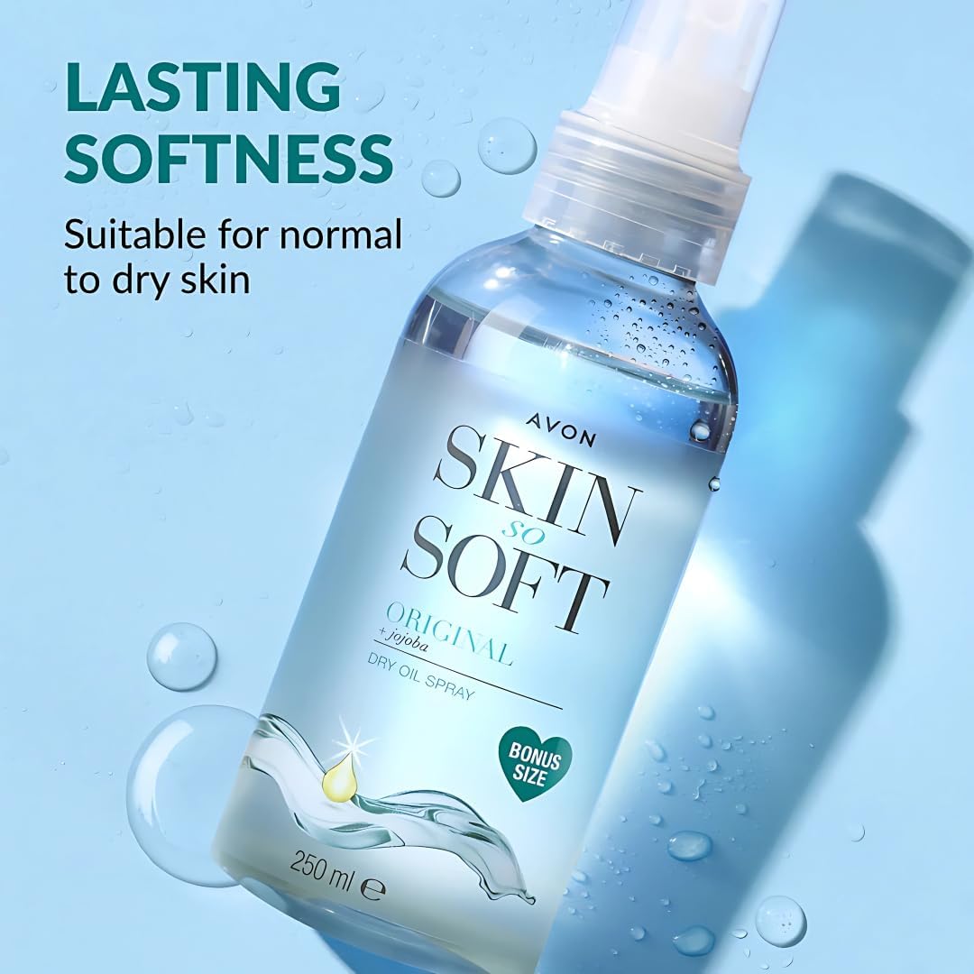 AVON Skin So Soft with jojoba oil delivers essential moisture