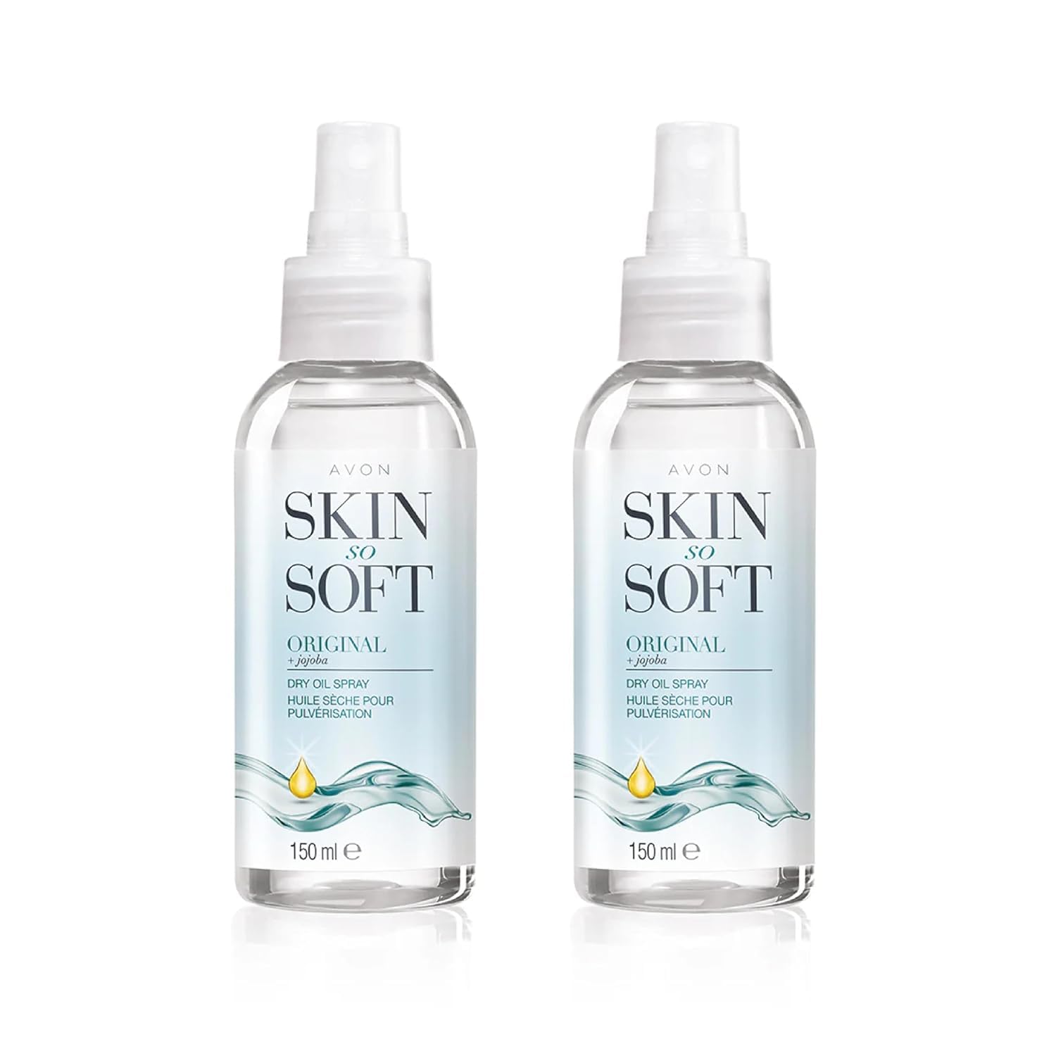 AVON Skin So Soft Original Dry Oil Spray 150ml bottle for quick hydration