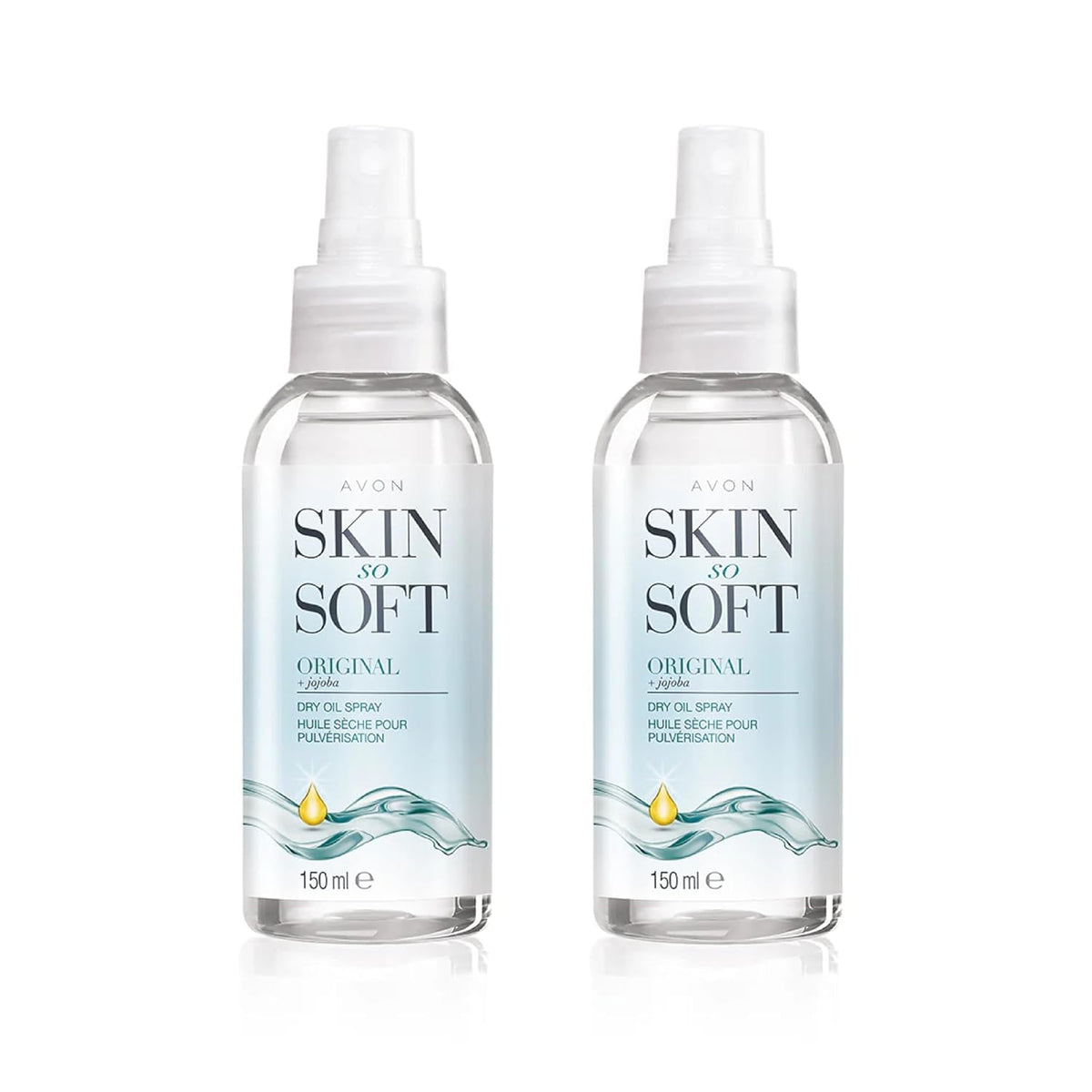 AVON Skin So Soft Original Dry Oil Spray 150ml bottle for quick hydration