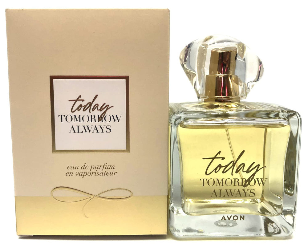 Avon Today Eau de Parfum 1.7oz bottle on vanity offering everyday elegance.