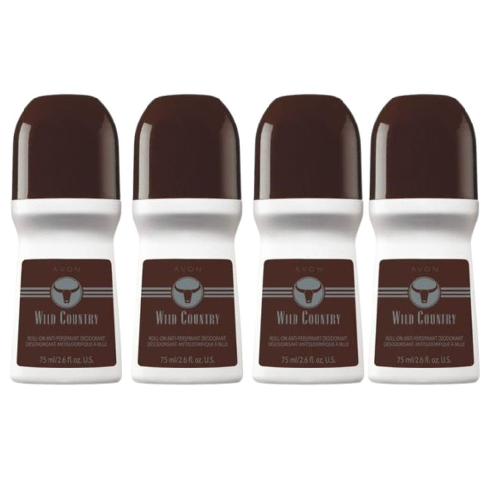 AVON Wild Country roll-on deodorant, 2.6 oz, for all-day odor protection and outdoorsy scent