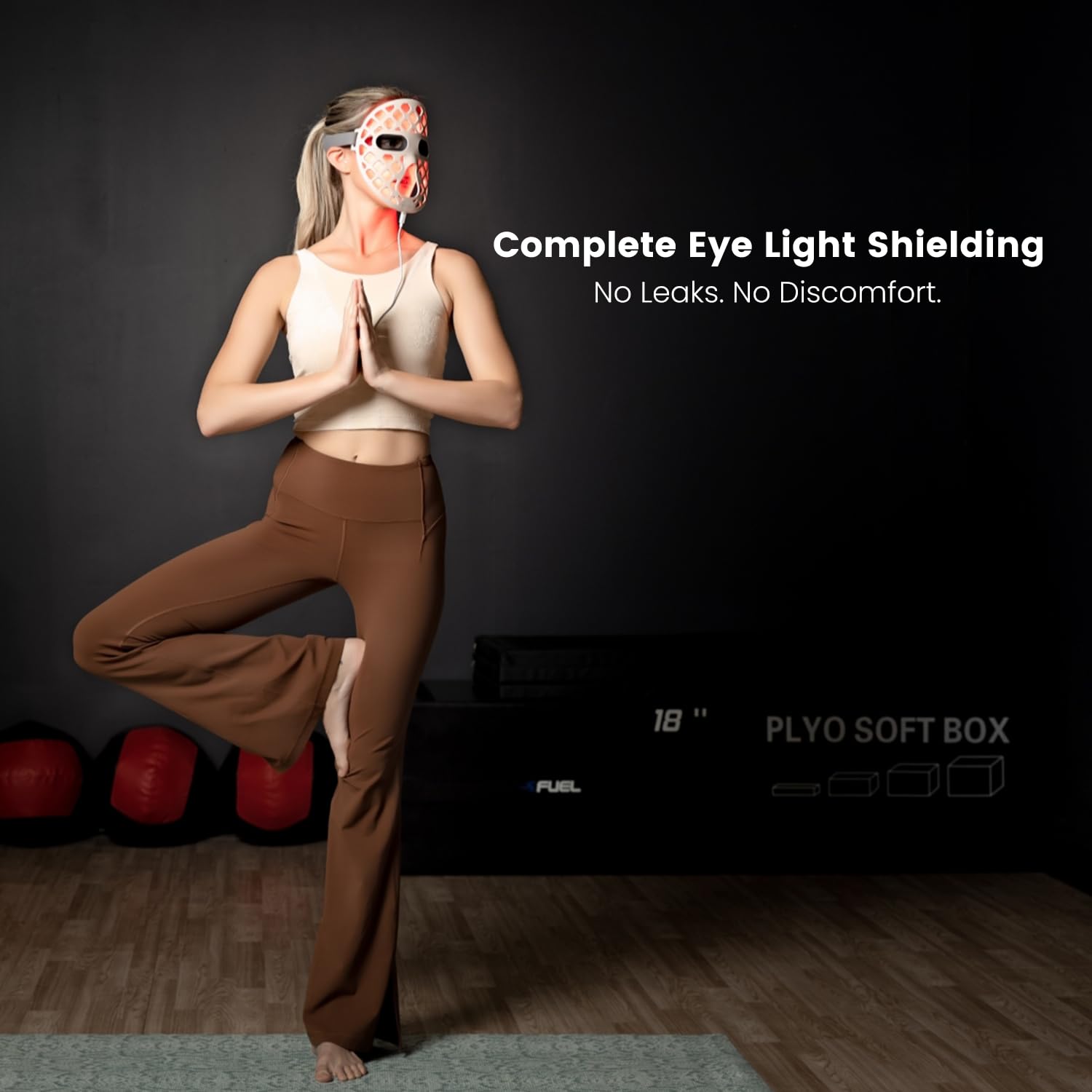 Avorla Beauty LED mask contoured design highlighting even light exposure