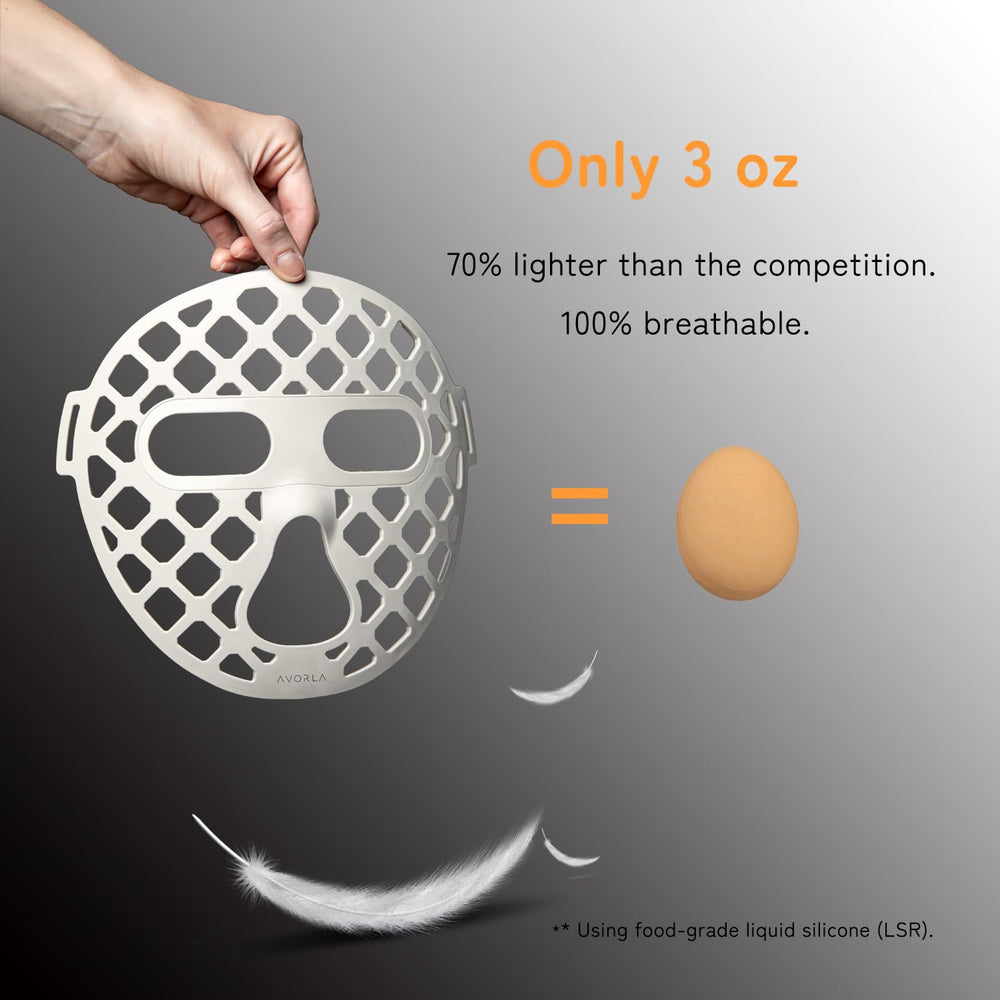 Avorla Beauty LED mask hands-free use while multitasking example