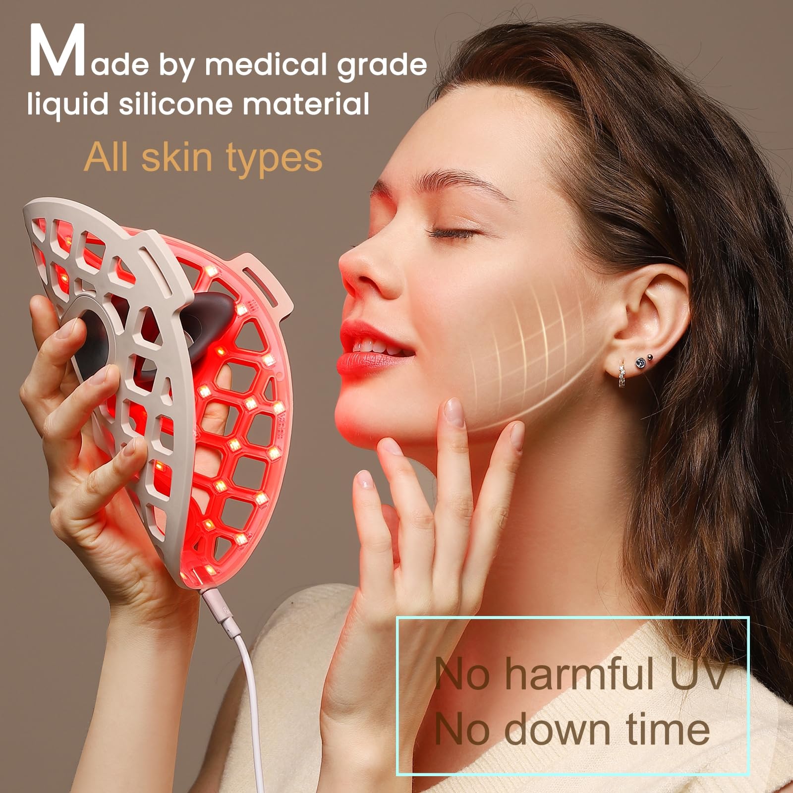 Avorla Beauty LED mask packaging and warranty information signaling quality
