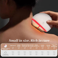 Avorla LED Gua Sha heat feature warming skin for improved circulation.