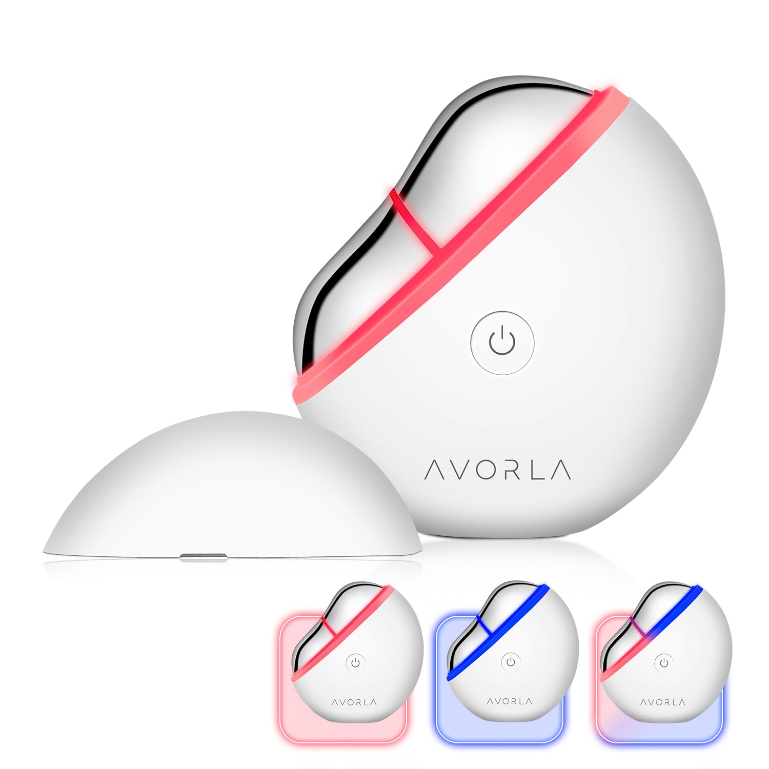 Avorla LED Gua Sha tool closeup for daily facial toning and relaxation.