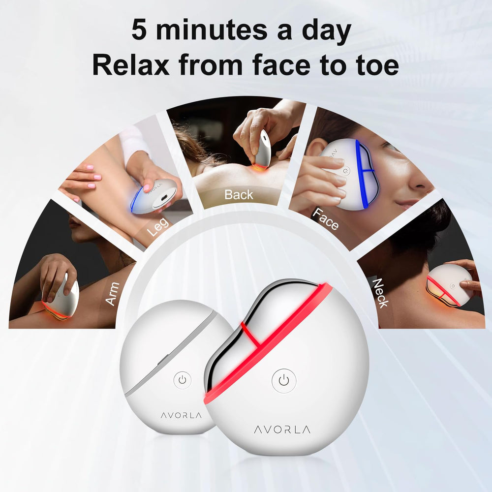 Avorla LED Gua Sha compact design ideal for travel skincare.