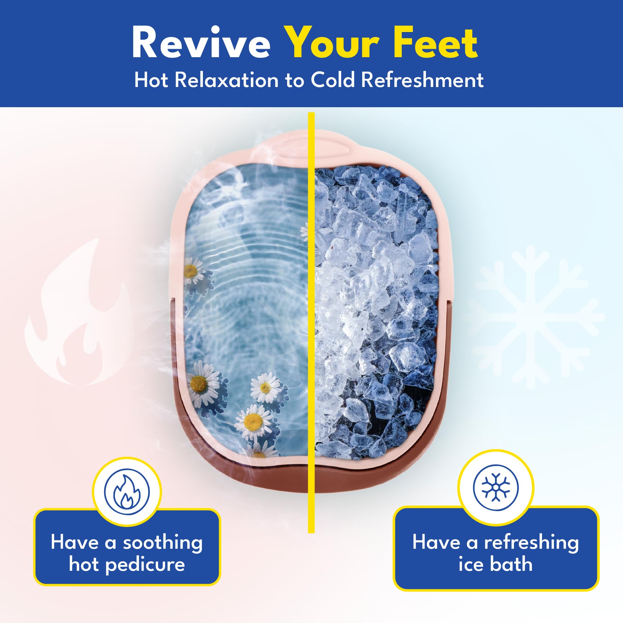AWA Foot Tub with spike massage nodes for targeted relaxation after long days