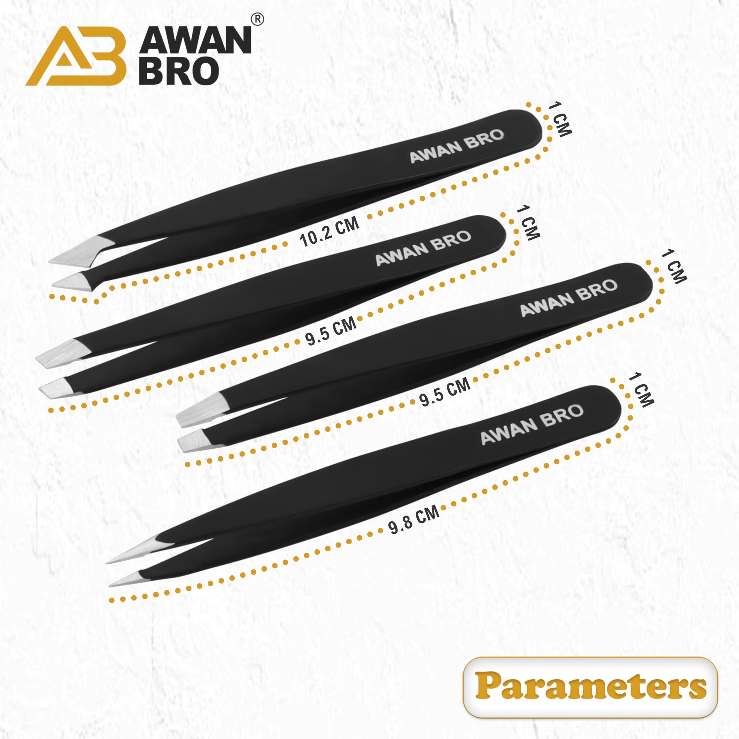 AWAN BRO black carrying case open view showing inner pockets.