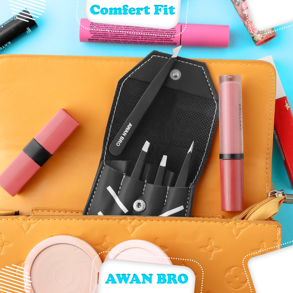 AWAN BRO rustproof stainless steel tweezers easy to clean and maintain.