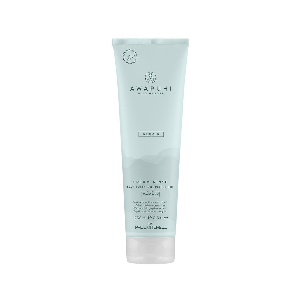 Awapuhi Wild Ginger Cream Rinse bottle demonstrates detangling-ready conditioning for dry hair