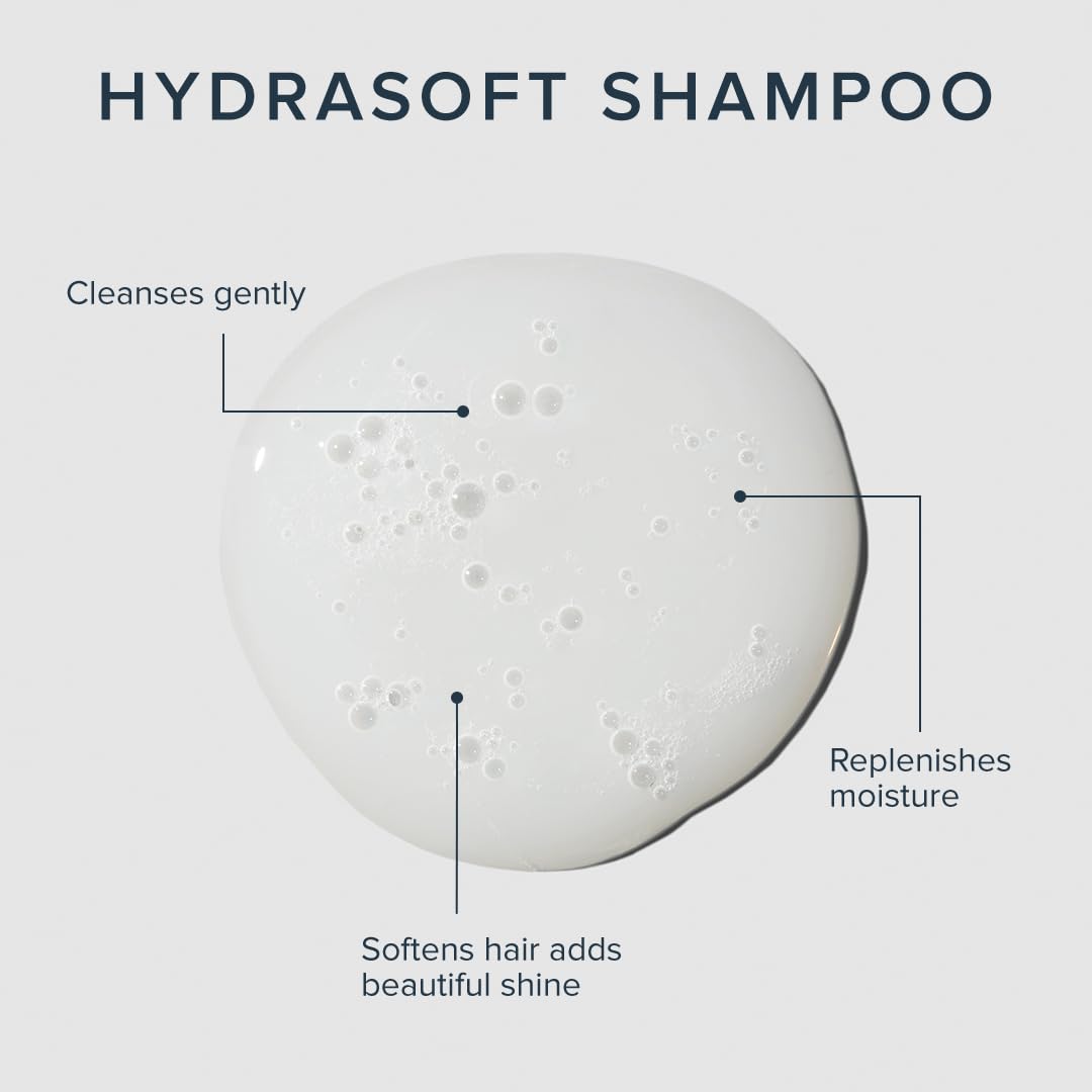 Close-up of the Awapuhi Wild Ginger HydraSoft Shampoo label highlights sulfate-free color-safe care.