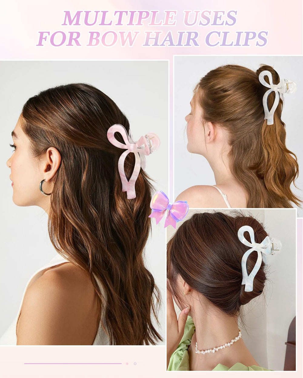 AWAYTR day-to-evening bow clip as a stylish accessory for outfits and photos