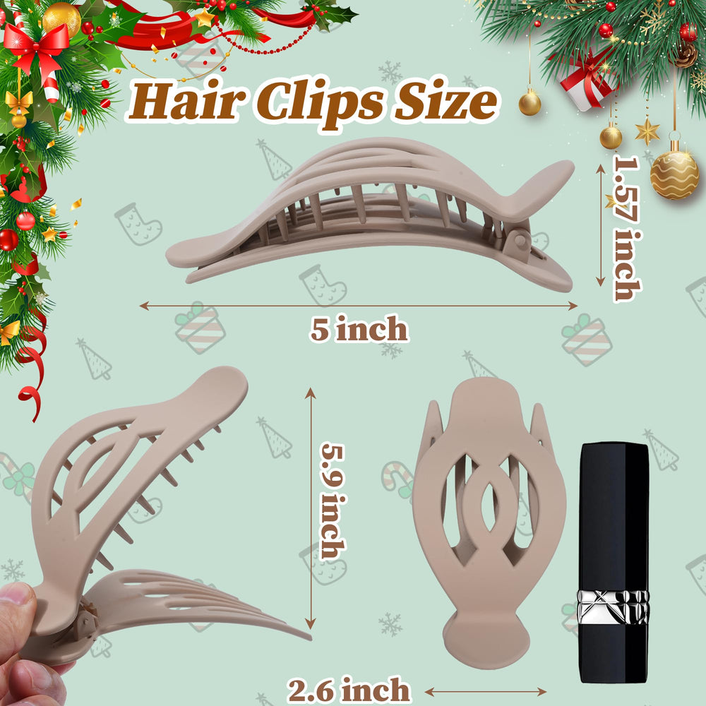 AWAYTR flat hair clip 5in matte finish complements outfits