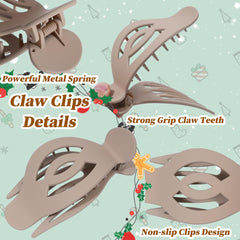 AWAYTR flat hair clip 5in non-slip-teeth-closeup demonstrating secure grip for hair types