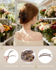 AWAYTR flat hair clip used during yoga to stay in place.