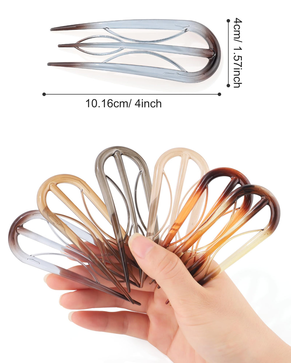 awaytr french hair pin amber travel-compact for quick touch-ups on the go