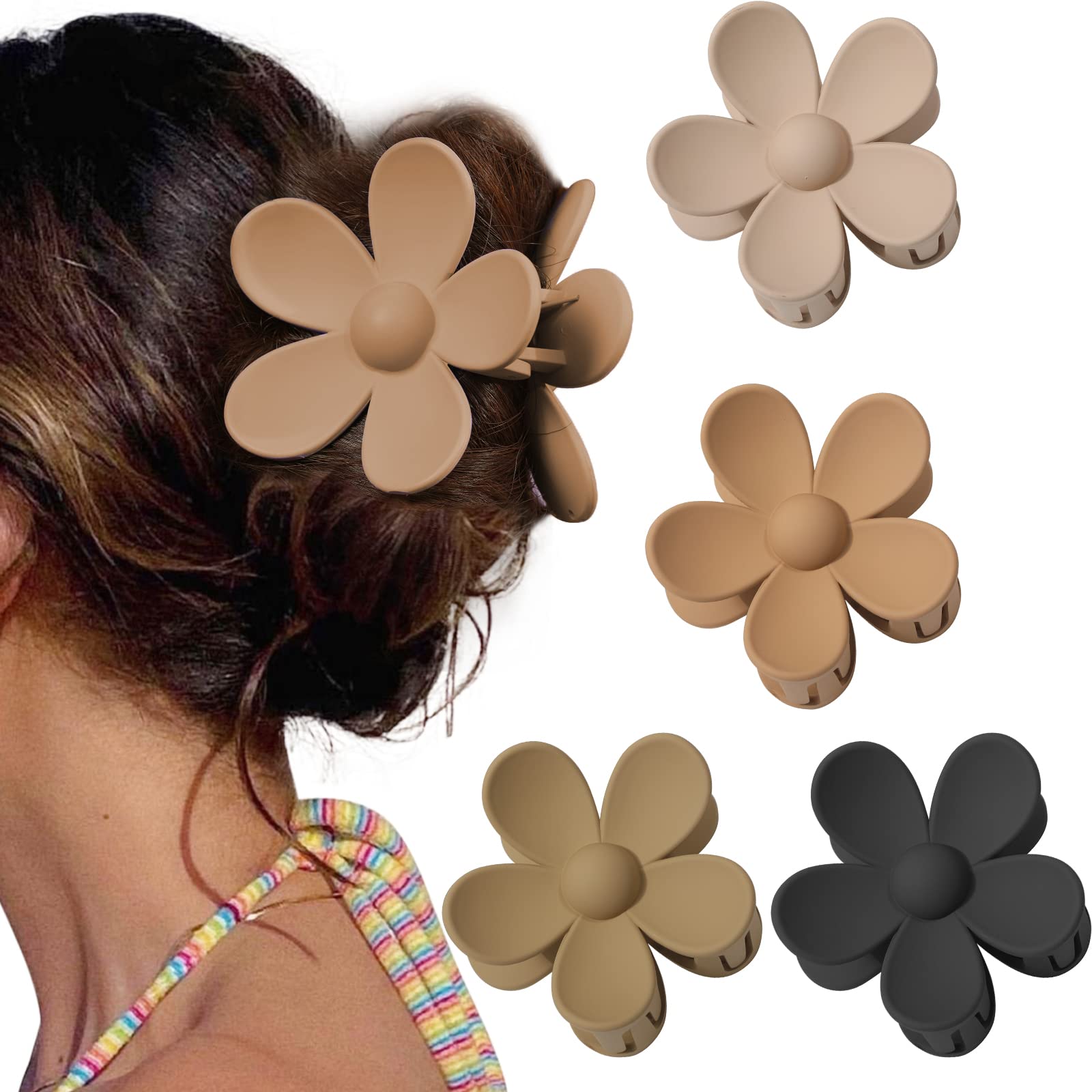 AWAYTR hair clip beige matte for daily secure styling and hold